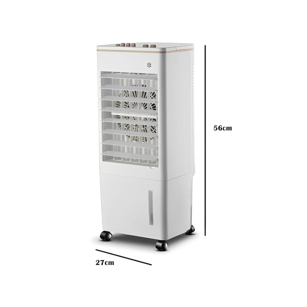 CLIMATIZADOR E UMIDIFICADOR DE AR PORTÁTIL 4 FUNÇÕES ZELLOX 8 LITROS BRANCO 220V