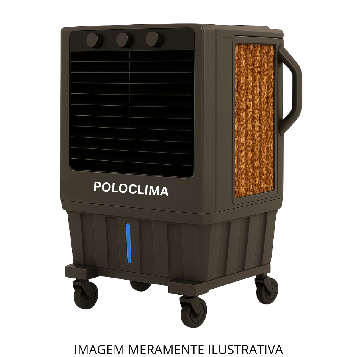 CLIMATIZADOR PORTÁTIL PRETO 45 LITROS 127V - POLO CLIMA CLIMATIZADOR PORTÁTIL PRETO 45 LITROS 127V - POLO CLIMA