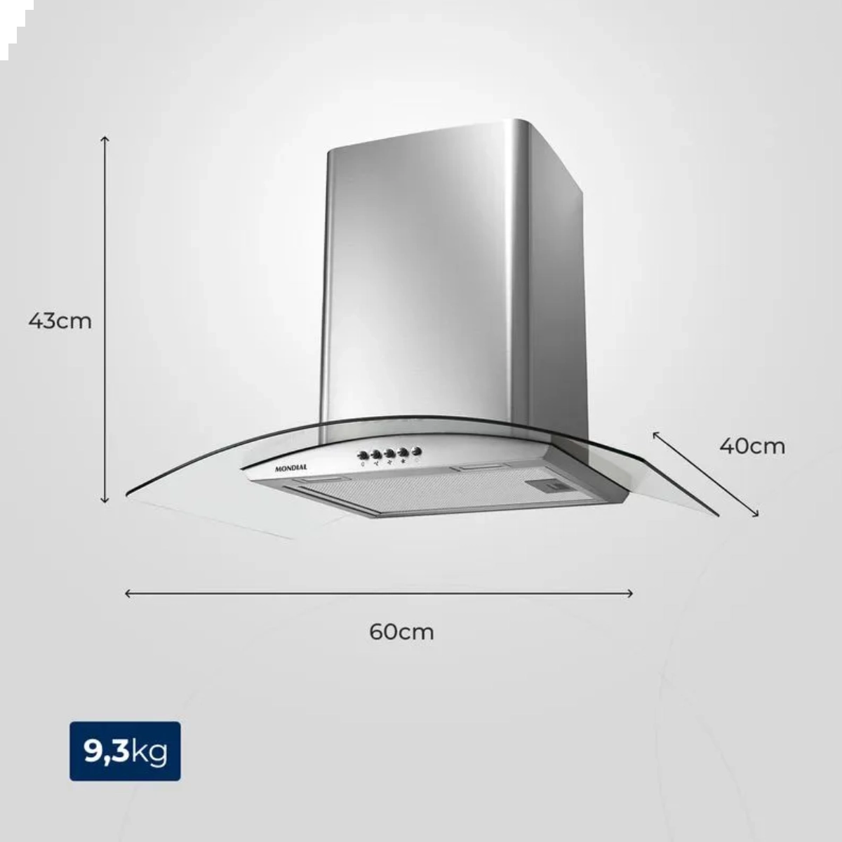 Coifa de Parede Cf60-01 220v/60hz Inox Coifa de Parede Cf60-01 220v/60hz Inox