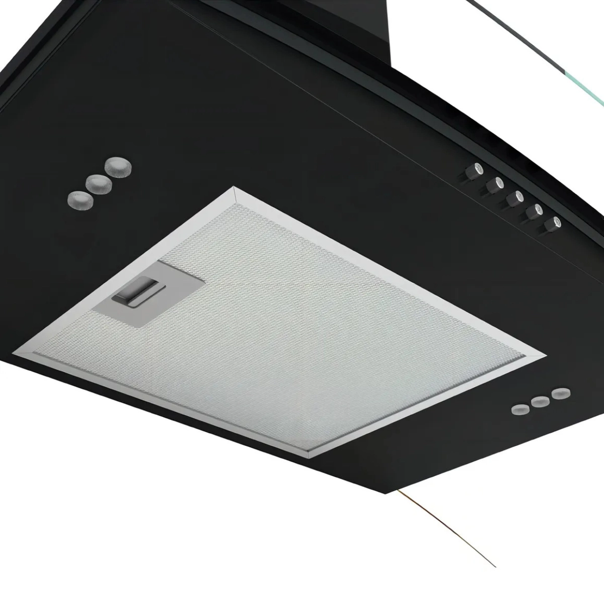 COIFA DE PAREDE CLEAN VIDRO CURVO BLACK 75CM 110V FOGATTI