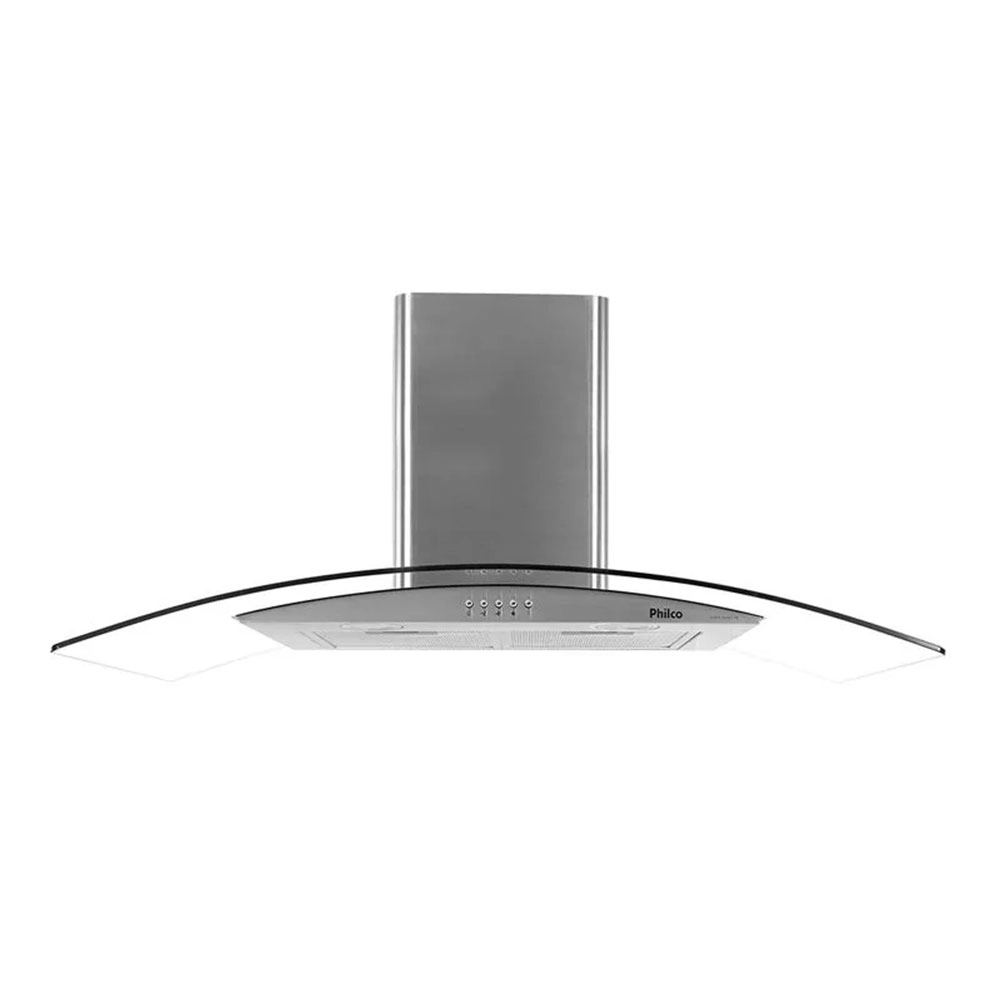 COIFA DE PAREDE CURVA PHILCO INOX DUPLA FILTRAGEM 90CM 127V