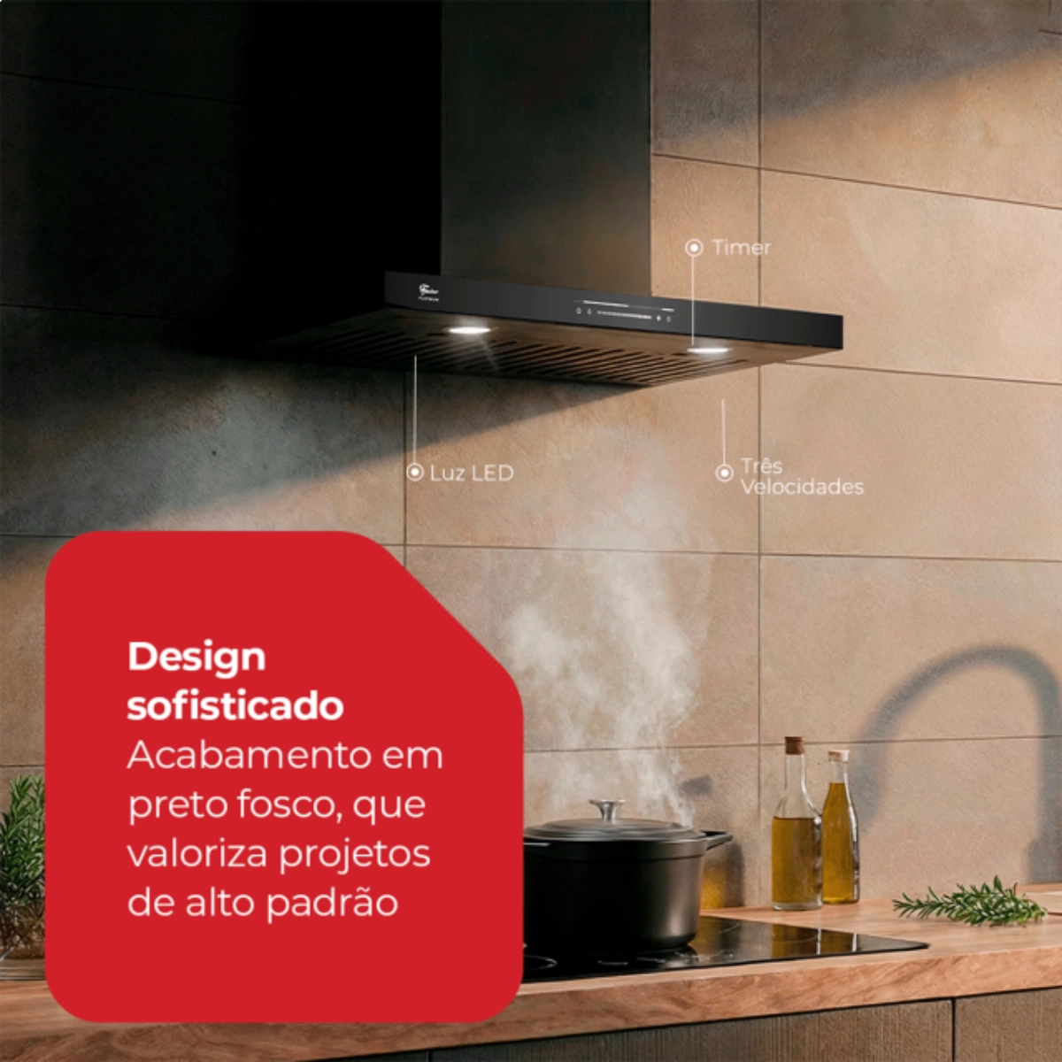 COIFA DE PAREDE PLATINIUM 220V FISCHER 60CM COM CONTROLE INTELIGENTE POR GESTO COIFA DE PAREDE PLATINIUM 220V FISCHER 60CM COM CONTROLE INTELIGENTE POR GESTO