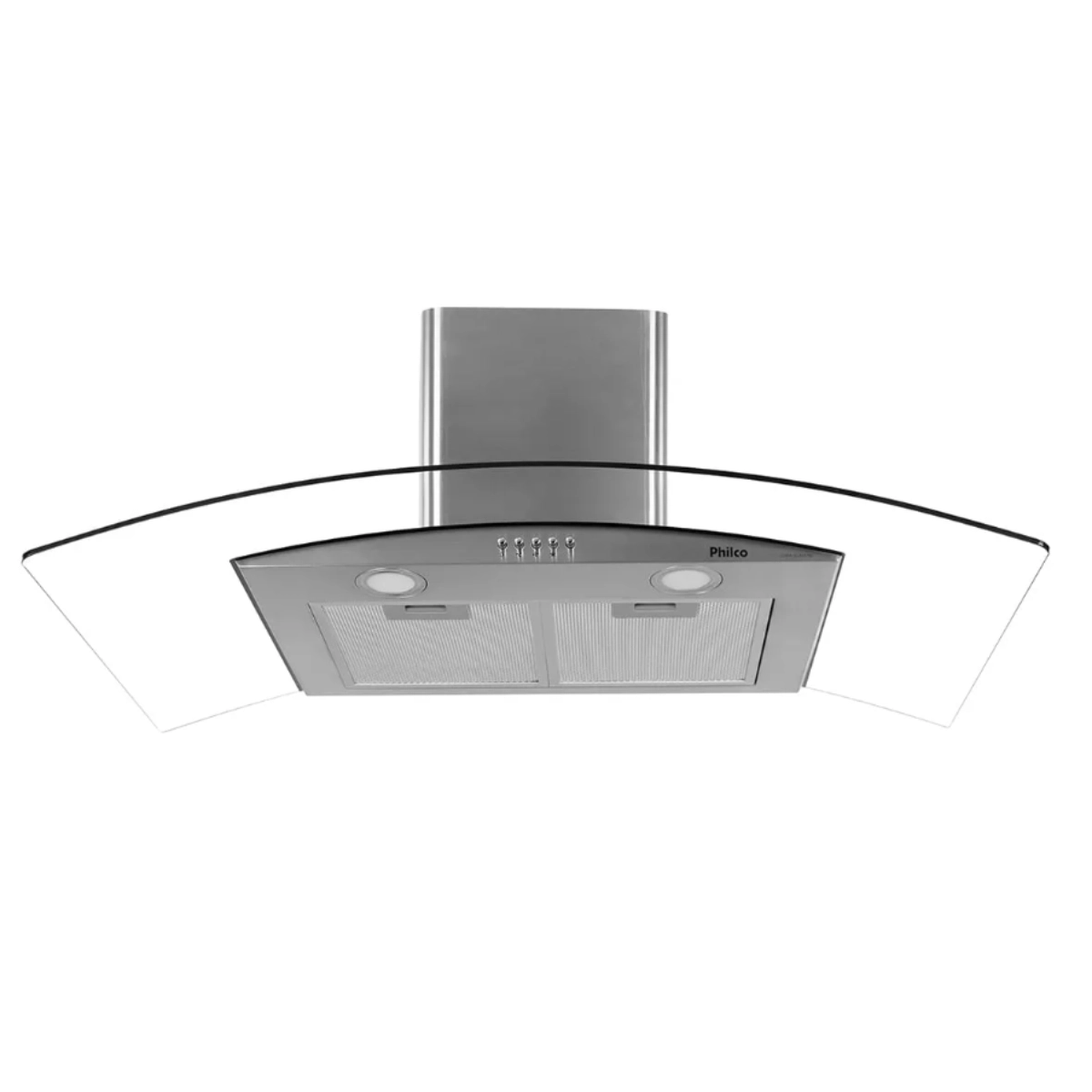 Coifa Philco Glass 90 Inox Vidro Curvo 220V 3 Velocidades, Filtro Lavável Coifa Philco Glass 90 Inox Vidro Curvo 220V 3 Velocidades, Filtro Lavável