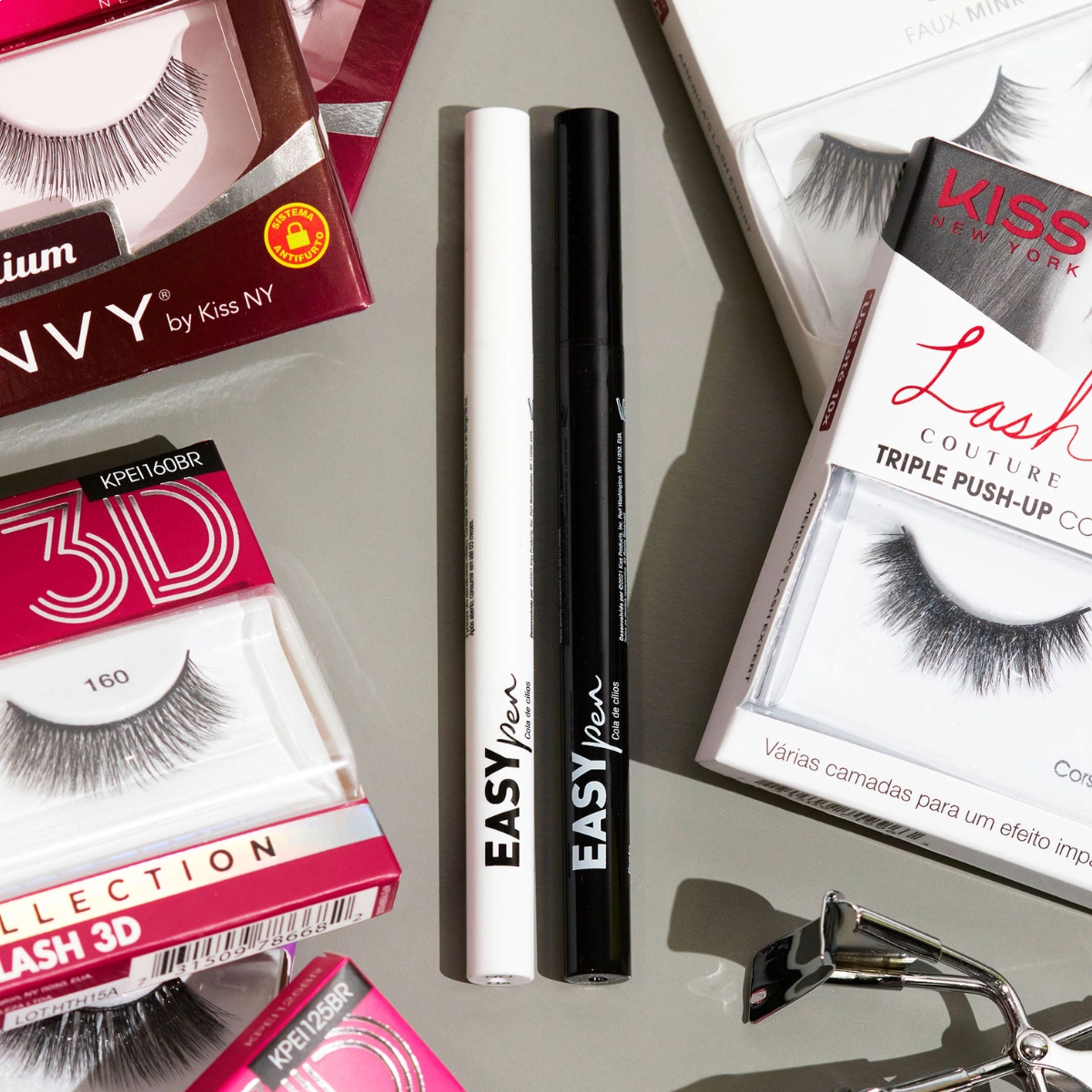 Cola para Cílios Postiços Delineadora Easy Pen Kiss New York Cola para Cílios Postiços Delineadora Easy Pen Kiss New York