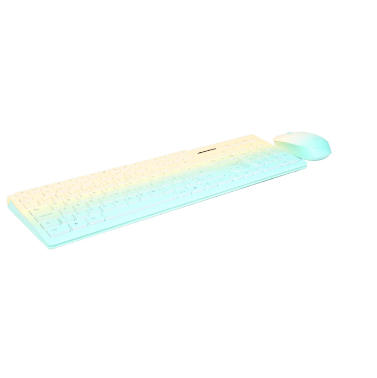 COMBO SEM FIO MULTIMÍDIA DELUXE PRO VERDE/AMARELO - MAXPRINT