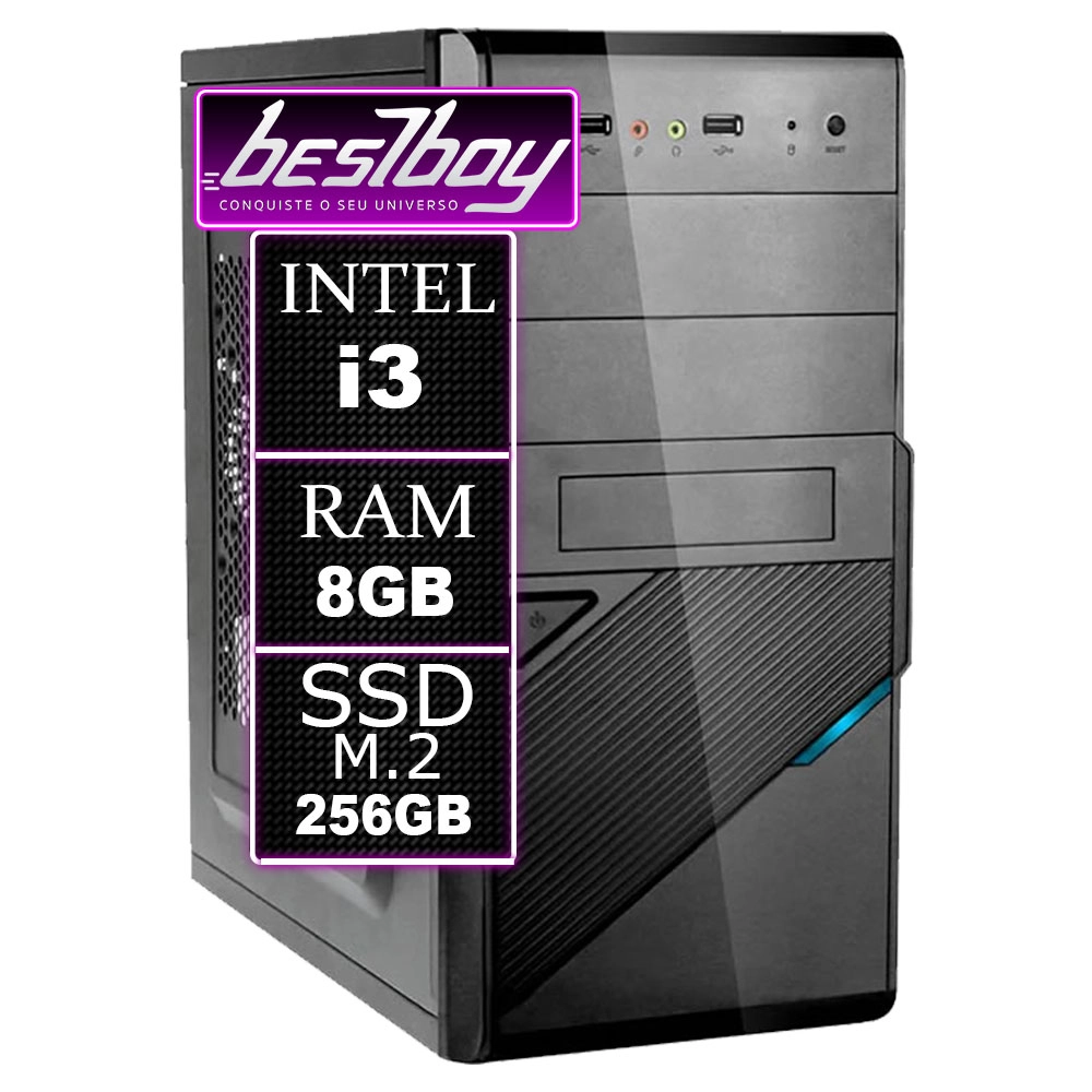 Computador Bestpc Intel I3 2100 8gb Ssd M.2 256Gb