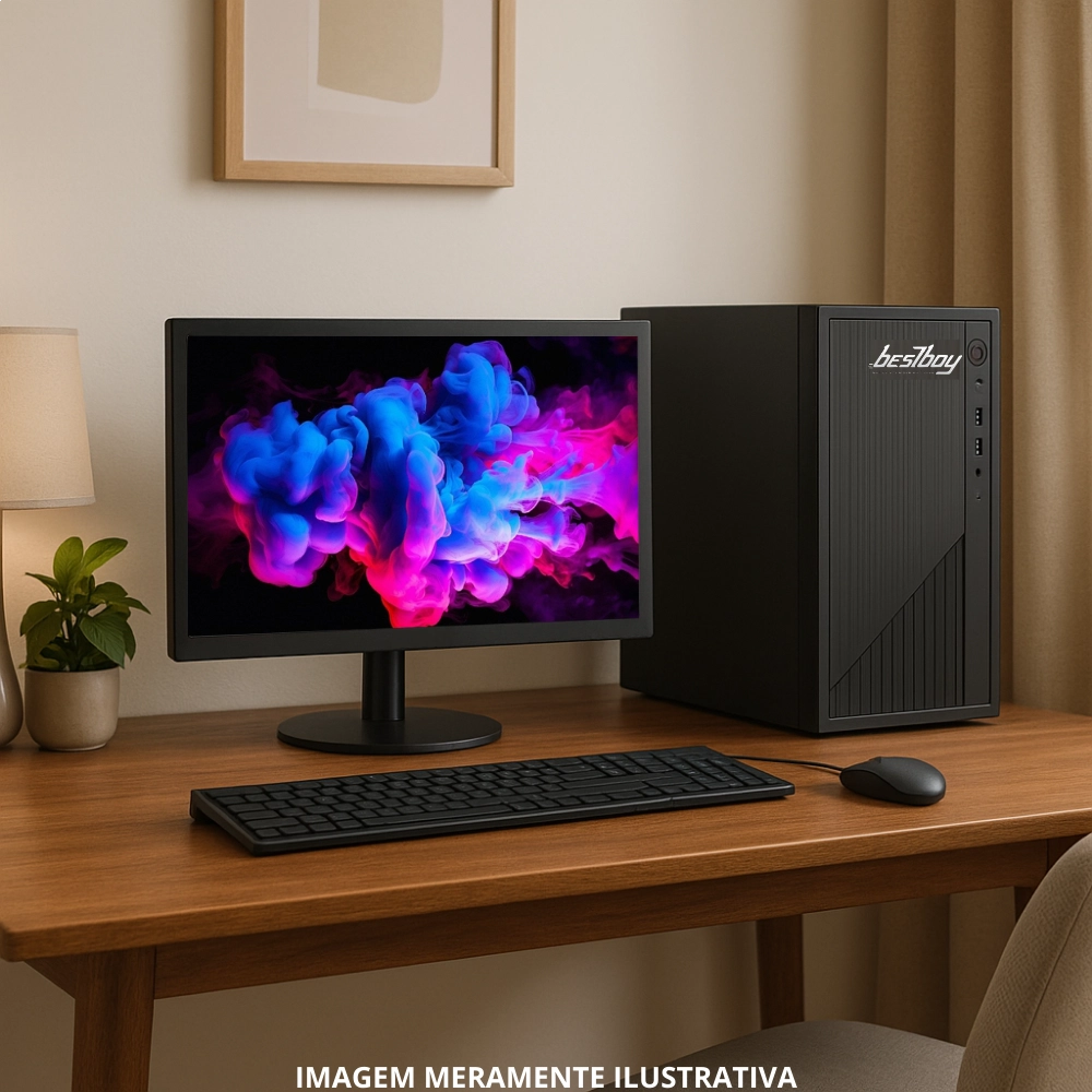Computador Completo Intel I5 8gb Hd 500gb Monitor 19" Windows 10 Trial - BestBoy 
