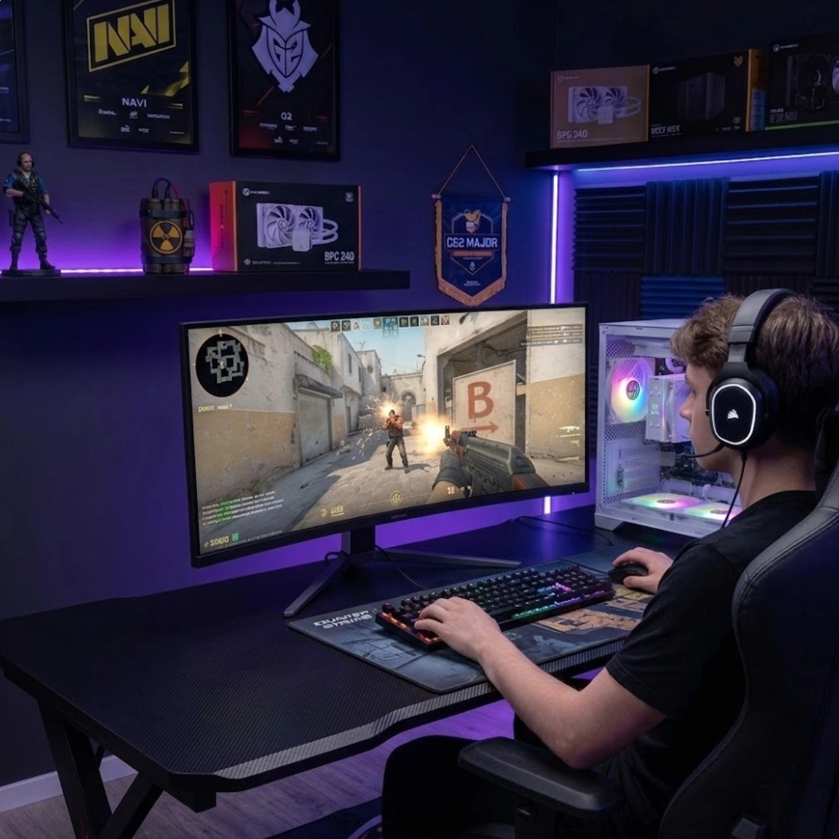 COMPUTADOR GAMER PREMIUM BESTBOY RYZEN 5500GT 16GB RAM SSD 1TB 500W