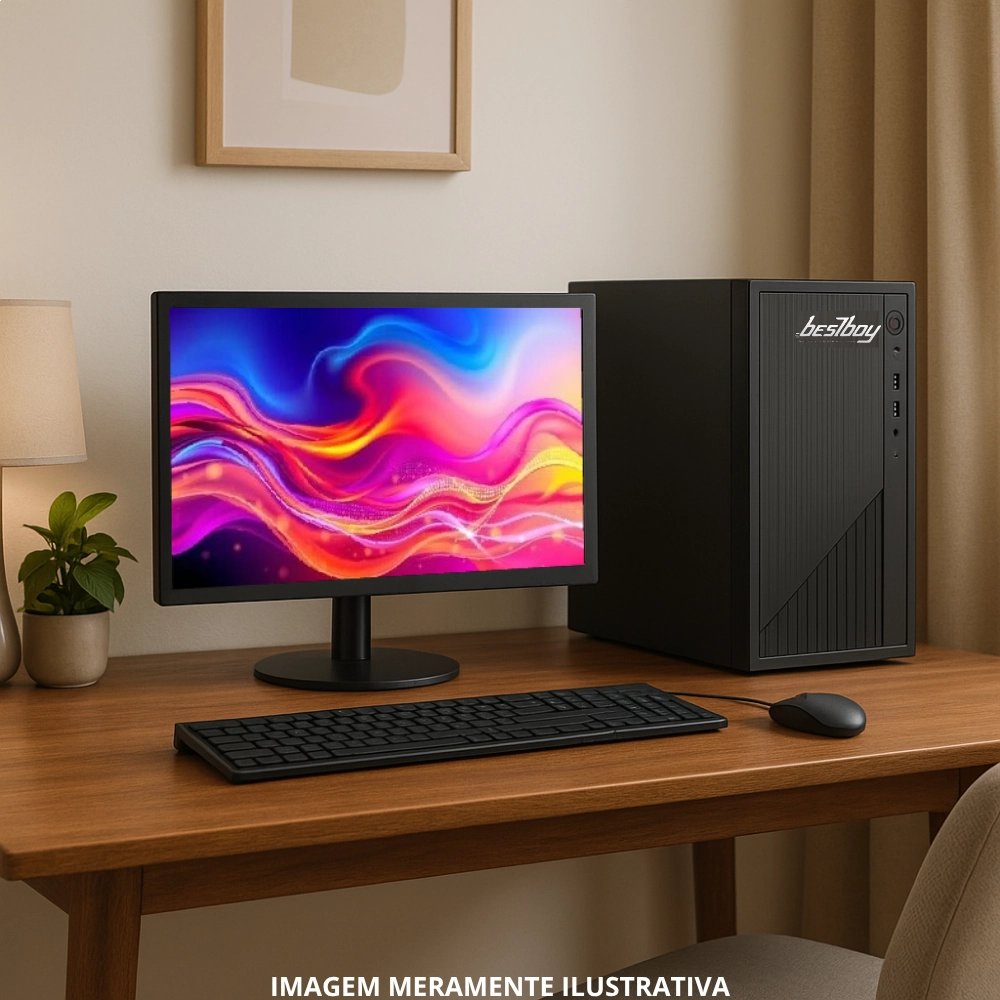 Computador Office Completo Intel Core I5 8gb Ssd 480Gb Monitor 19" Windows 10 Trial - BestBoy