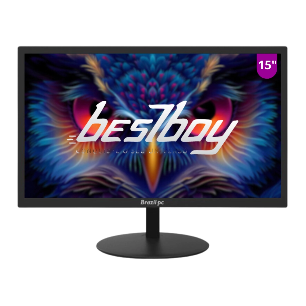 Computador Pc Cpu Completo Intel Core I3 8gb Ssd 128 Gb Monitor 15&quot; Windows 10 Trial - BestBoy