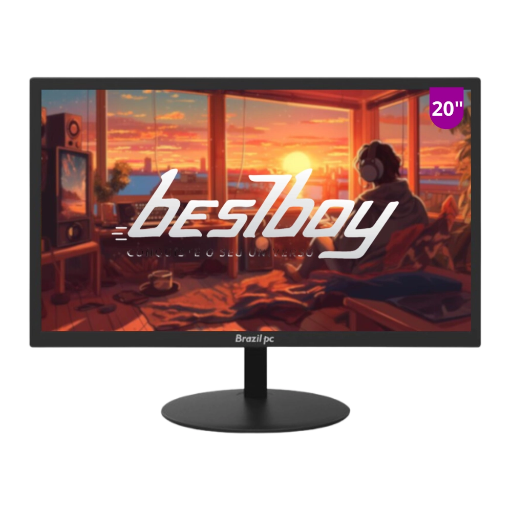 Computador Pc Office Completo Bestboy Intel Core I5 3º 8GB RAM SSD 240GB Kit Teclado e Mouse Monitor 20