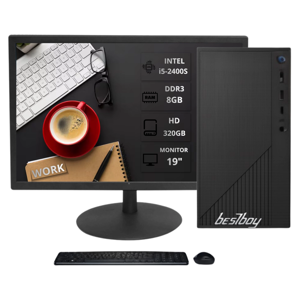COMPUTADOR WORK MACHINE BESTBOY INTEL I5 2º 8GB RAM HD 320GB 230W M T MNT 19P