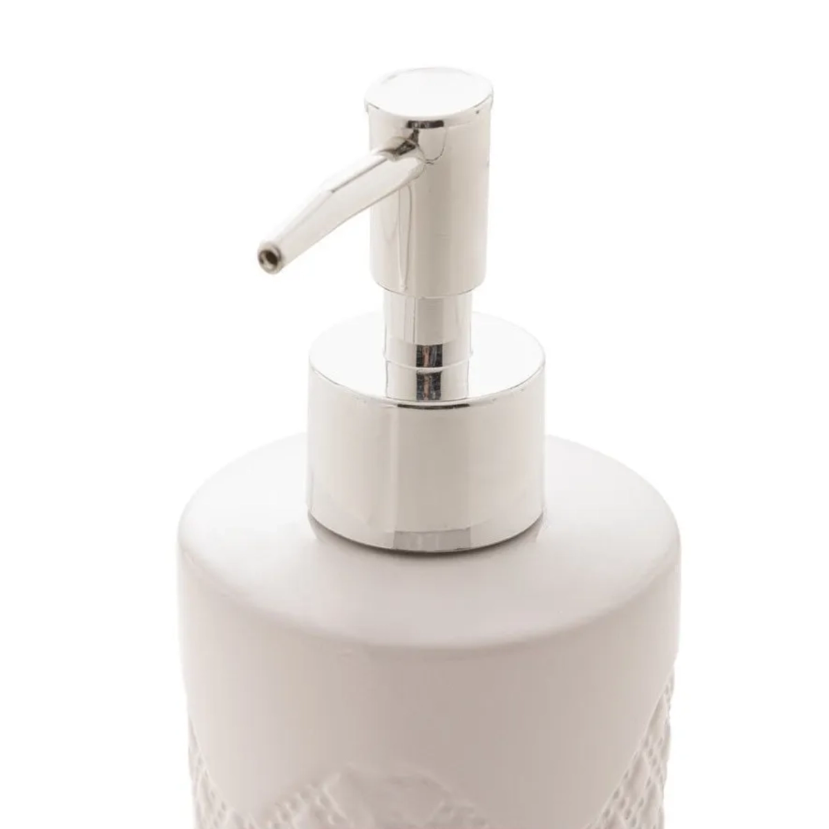 CONJUNTO 3 PEÇAS PARA BANHEIRO DE CERÂMICA SUMMIT BRANCO E PRATEADO