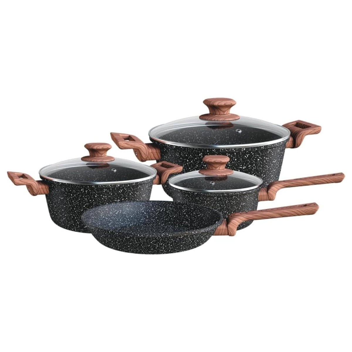 CONJUNTO DE PANELAS COLORSTONE 4 PEÇAS WOODEN PRETA