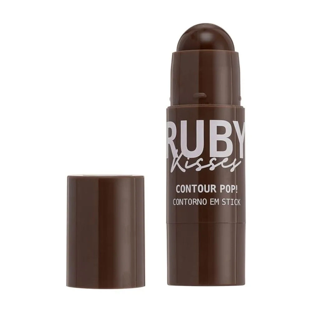 CONTORNO EM STICK CONTOUR POP MARROM ESCURO RUBY KISSES CPS03B
