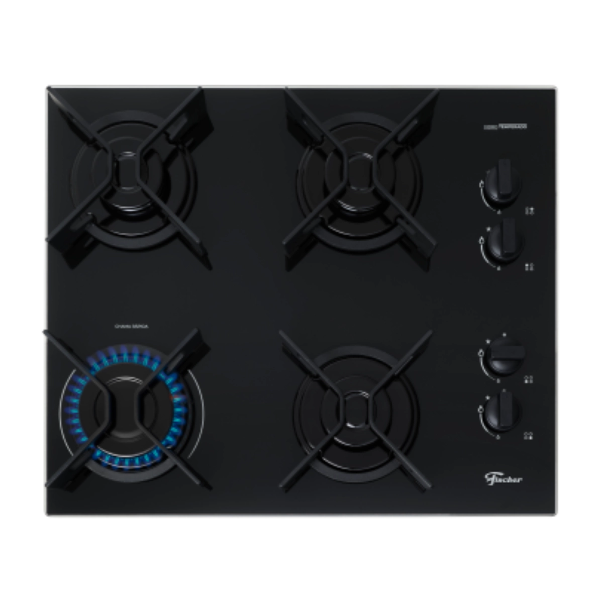 COOKTOP 4 BOCAS A GAS FISCHER VIDRO PRETO TREMPE RAPIDA IRON COOKTOP 4 BOCAS A GAS FISCHER VIDRO PRETO TREMPE RAPIDA IRON