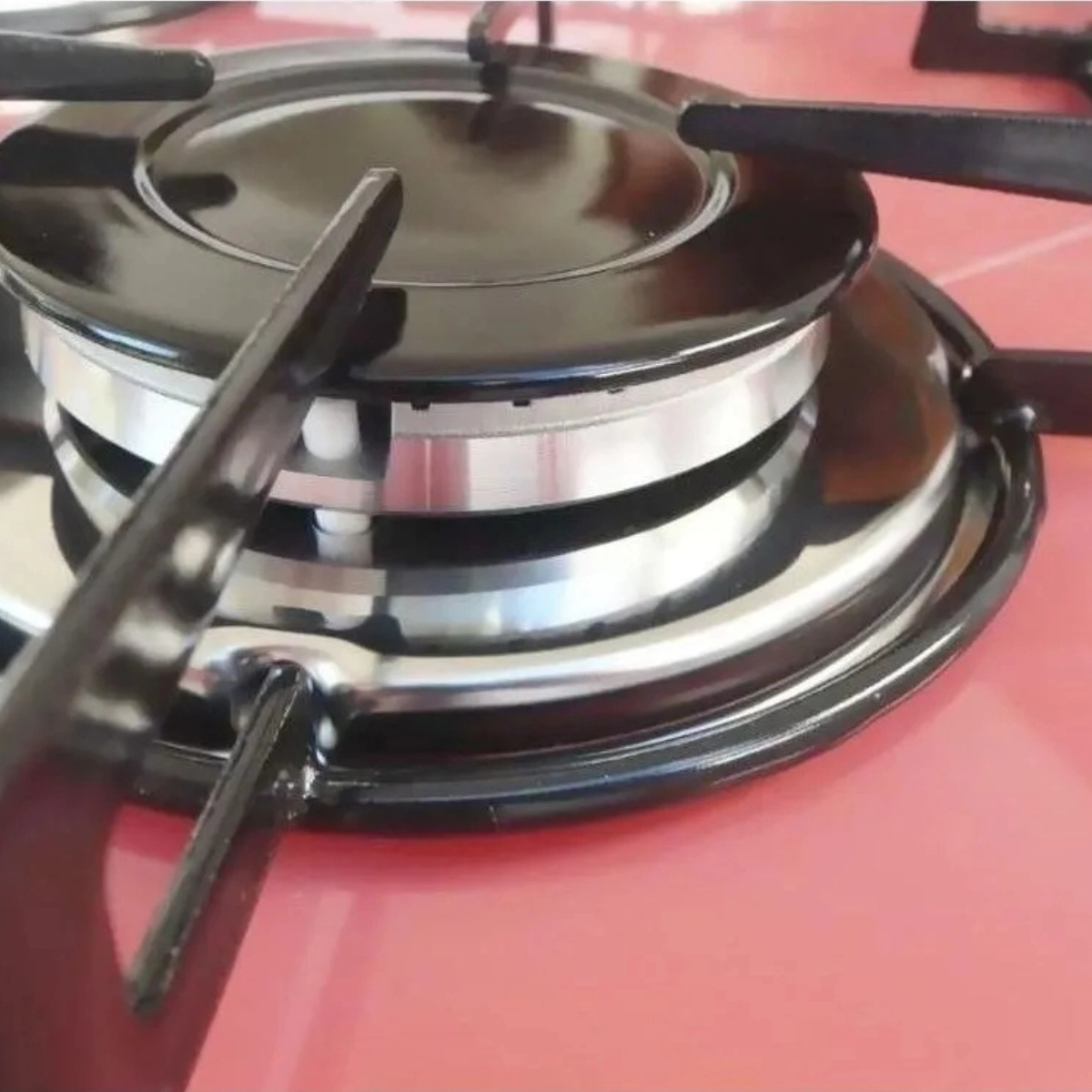 COOKTOP 4 BOCAS ULTRA CHAMA ROSA CHAPA CHAMALUX BIVOLT