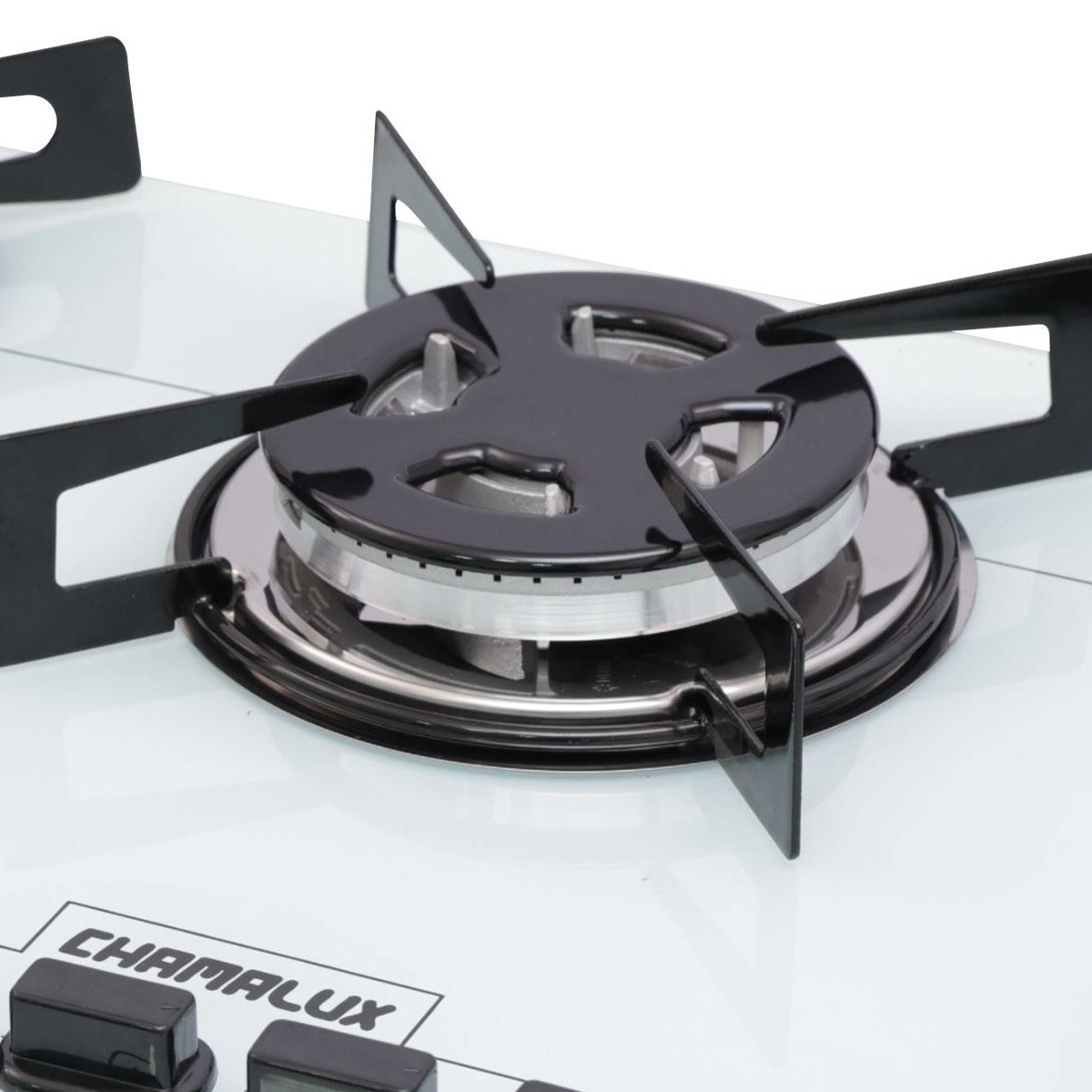 COOKTOP 5 BOCAS CHAMALUX BIVOLT ULTRA CHAMA TREMPE ARAMADA BRANCO