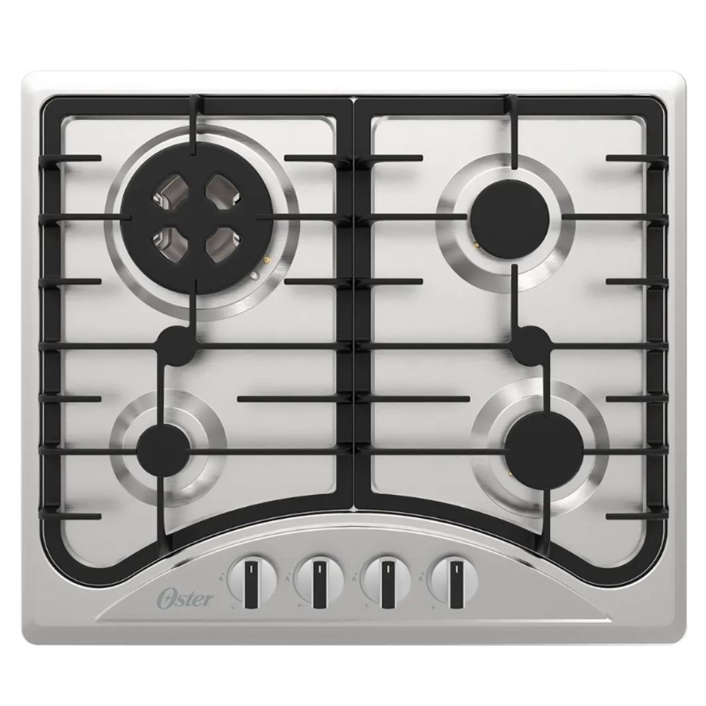 Cooktop a Gás Inox 4 Bocas Oster Premium Semiprofissional Bivolt