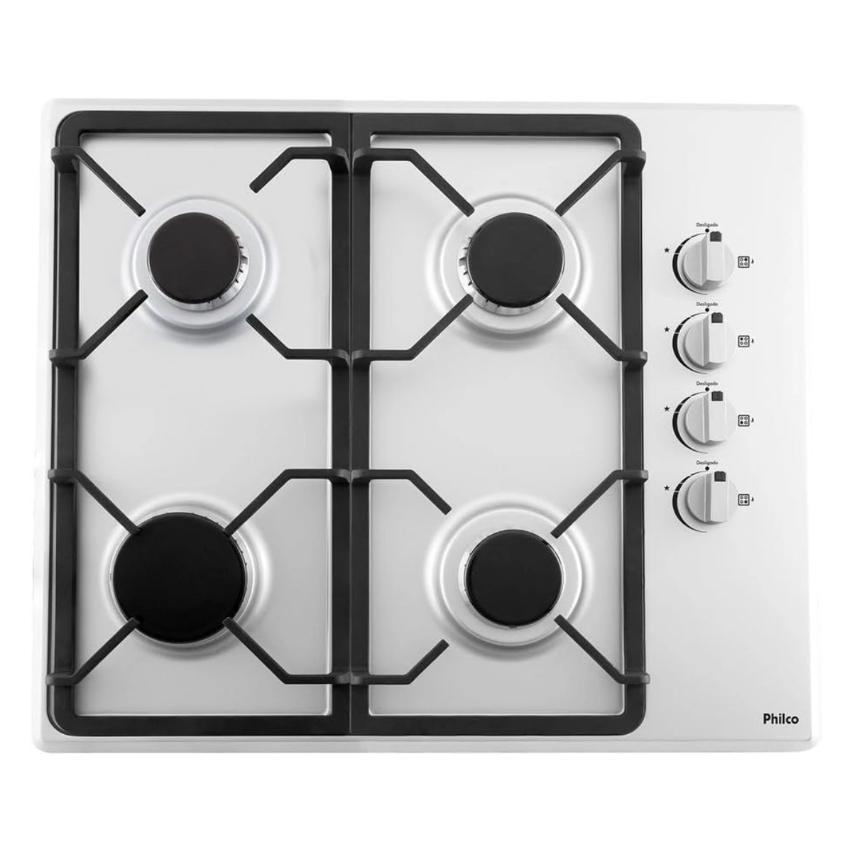 COOKTOP A GAS PHILCO 4 BOCAS AUTOMATICO INOX PCT04I BIVOLT COOKTOP A GAS PHILCO 4 BOCAS AUTOMATICO INOX PCT04I BIVOLT