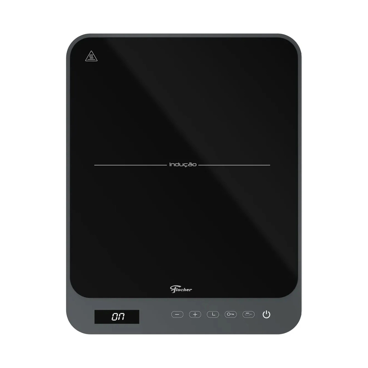 COOKTOP DE INDUÇÃO FISCHER 1 BOCA BIVOLT CINZA TOUCH PORTATIL