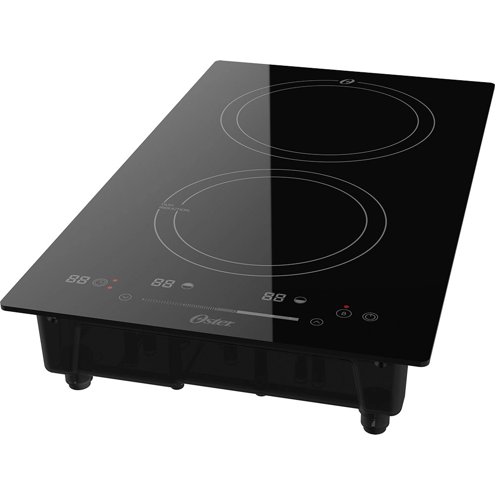 COOKTOP DE INDUÇÃO OSTER 2 BOCAS TOUCH SCREEN 2 EM 1 PRETO 127V