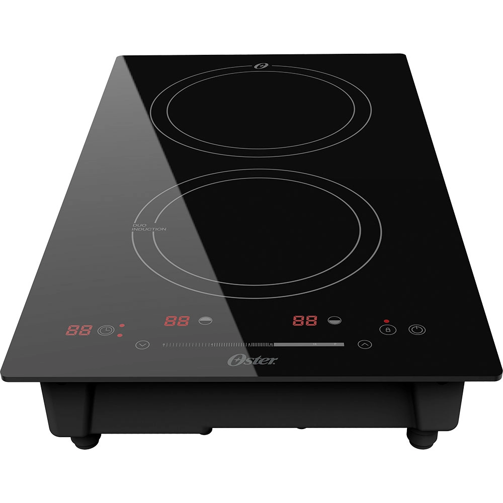 COOKTOP DE INDUÇÃO OSTER 2 BOCAS TOUCH SCREEN 2 EM 1 PRETO 127V
