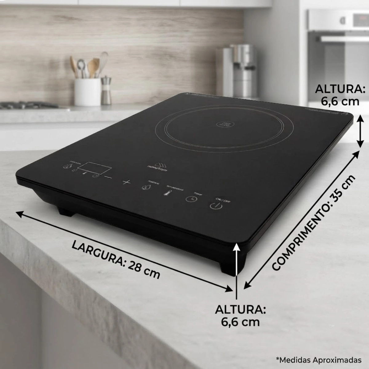 COOKTOP DE INDUÇÃO PORTÁTIL 1 BOCA CI01 MIMO STYLE 220V COOKTOP DE INDUÇÃO PORTÁTIL 1 BOCA CI01 MIMO STYLE 220V