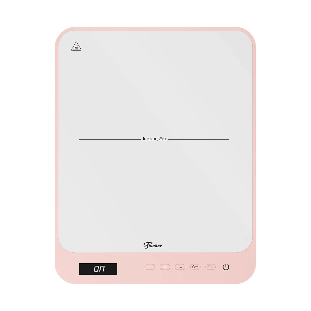 COOKTOP DE INDUCAO FISCHER 1 BOCA BIVOLT ROSA TOUCH SCREEN PORTATIL