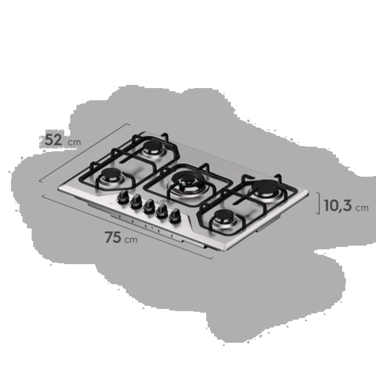 COOKTOP ELECTROLUX 5 BOCAS EXPERIENCE INOX MULTI CHAMA BIVOLT