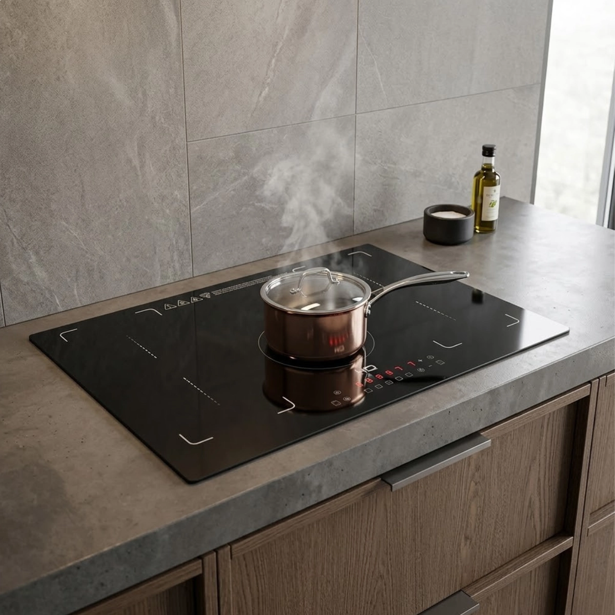 COOKTOP POR INDUÇÃO 5 BOCAS PAINEL TOUCH HQ FREE ZONE 220V COOKTOP POR INDUÇÃO 5 BOCAS PAINEL TOUCH HQ FREE ZONE 220V