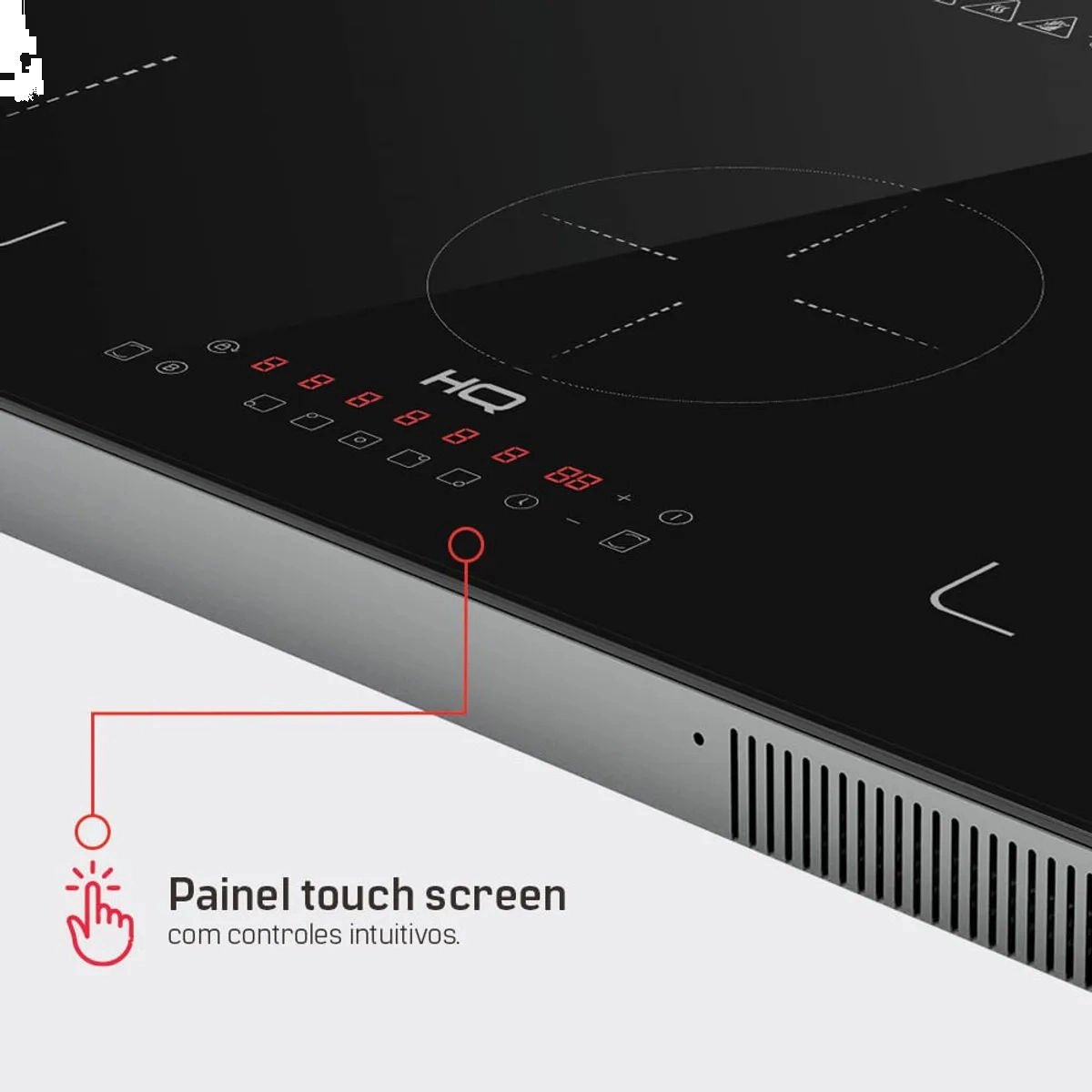 COOKTOP POR INDUÇÃO 5 BOCAS PAINEL TOUCH HQ FREE ZONE 220V COOKTOP POR INDUÇÃO 5 BOCAS PAINEL TOUCH HQ FREE ZONE 220V