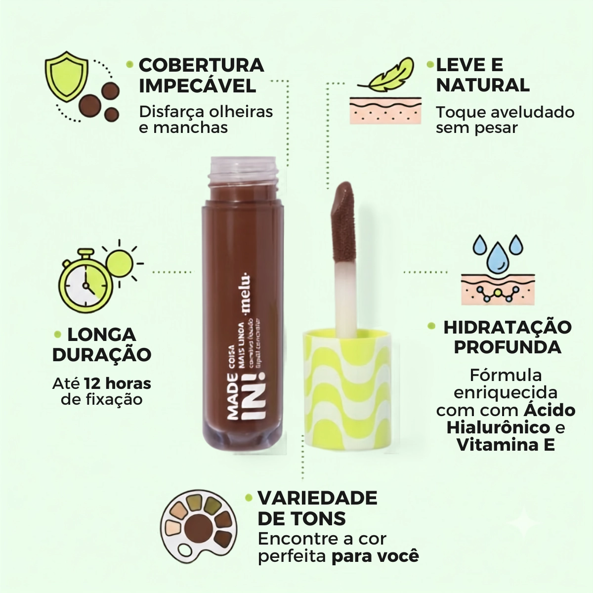 CORRETIVO LÍQUIDO COISA MAIS LINDA 115 RRM602-12 MELU RUBYROSE