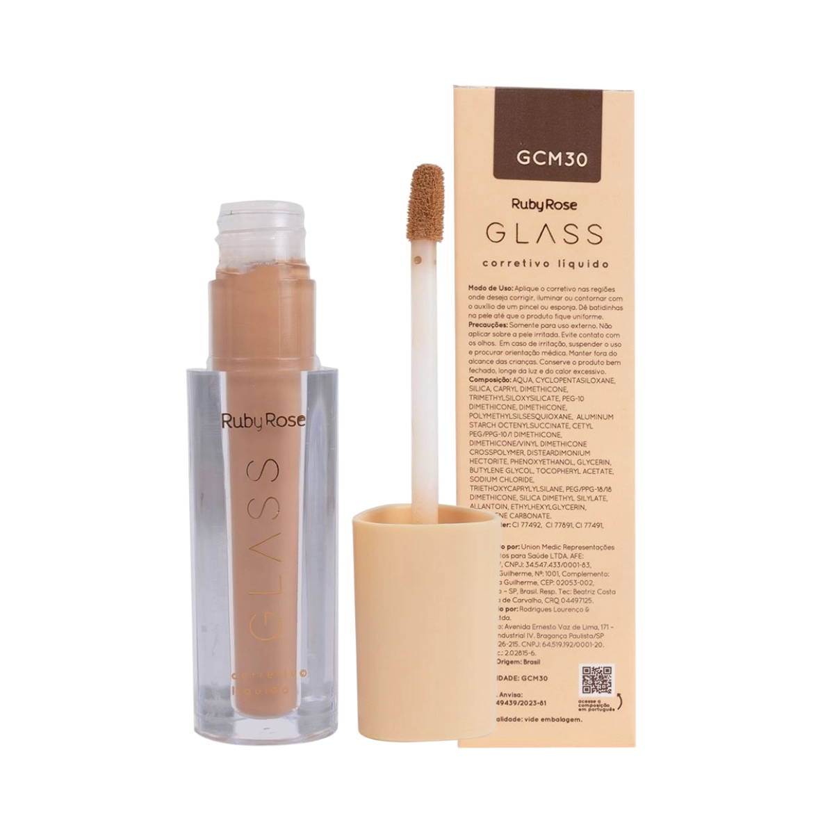 CORRETIVO LÍQUIDO GCM30 GLASS RUBY ROSE CORRETIVO LÍQUIDO GCM30 GLASS RUBY ROSE