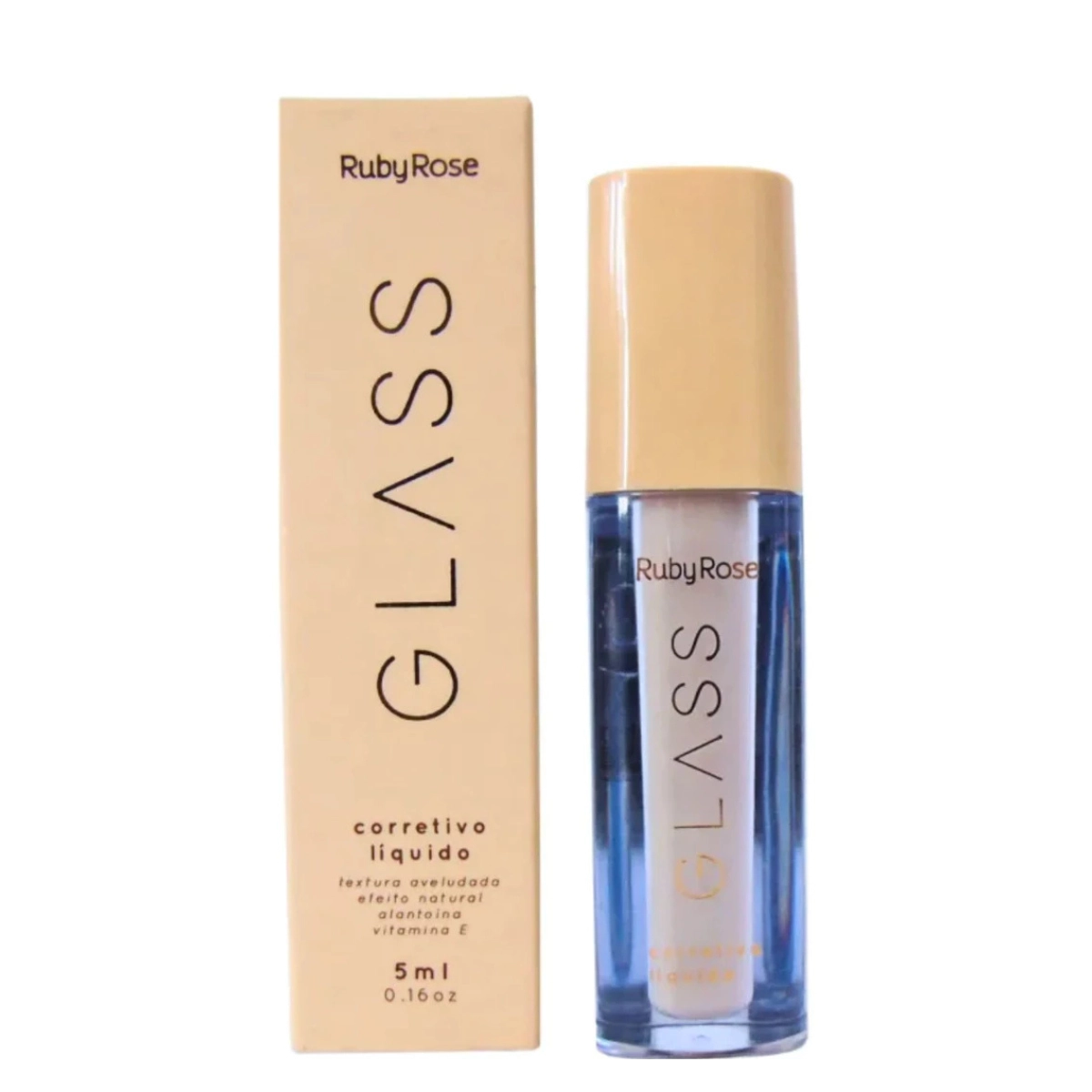 CORRETIVO LIQUIDO LINHA GLASS HB9111-GCF10 RUBYROSE 5ML CORRETIVO LIQUIDO LINHA GLASS HB9111-GCF10 RUBYROSE 5ML