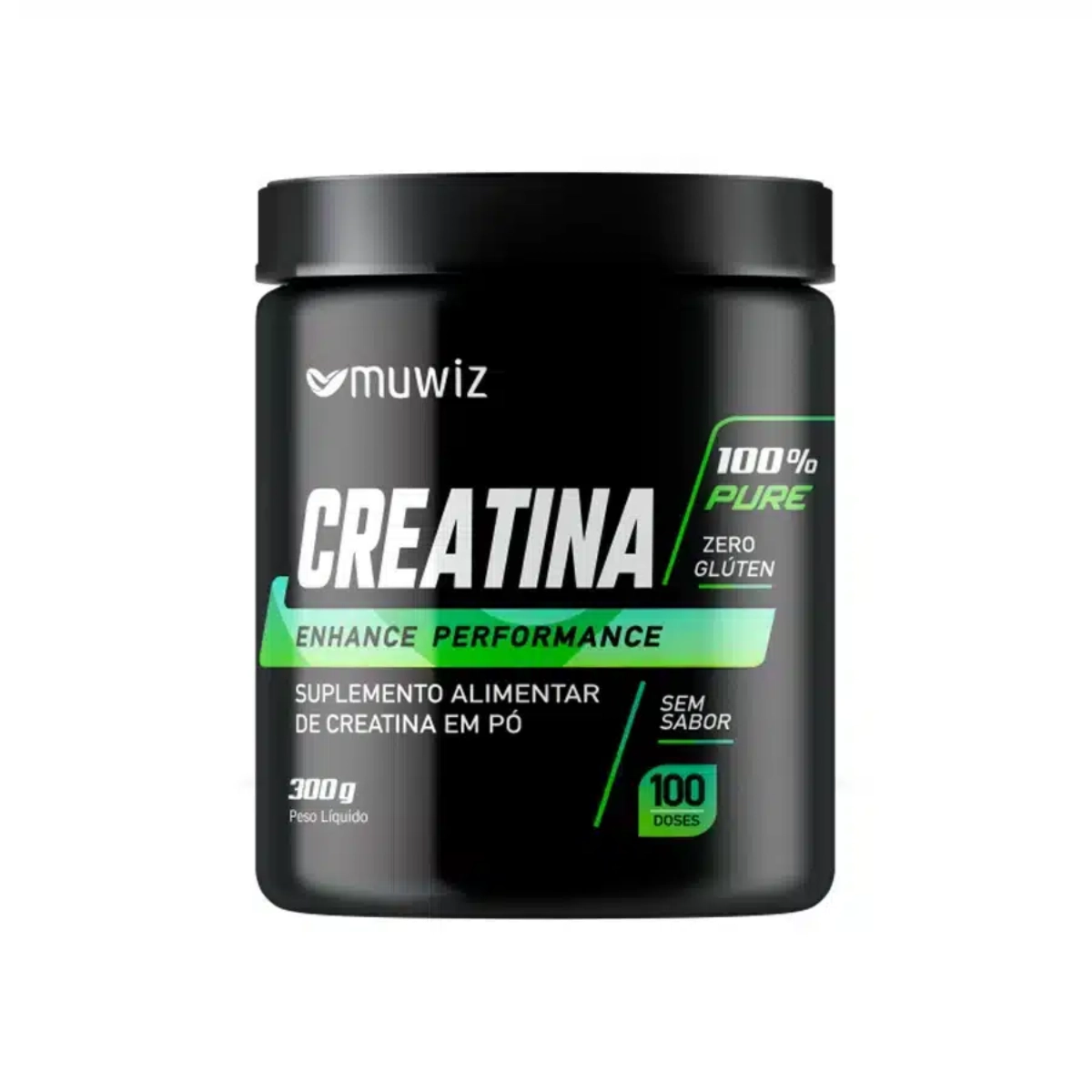 CREATINA MONOHIDRATADA ENHANCE PERFORMACE MUWIZ 300G SEM SABOR