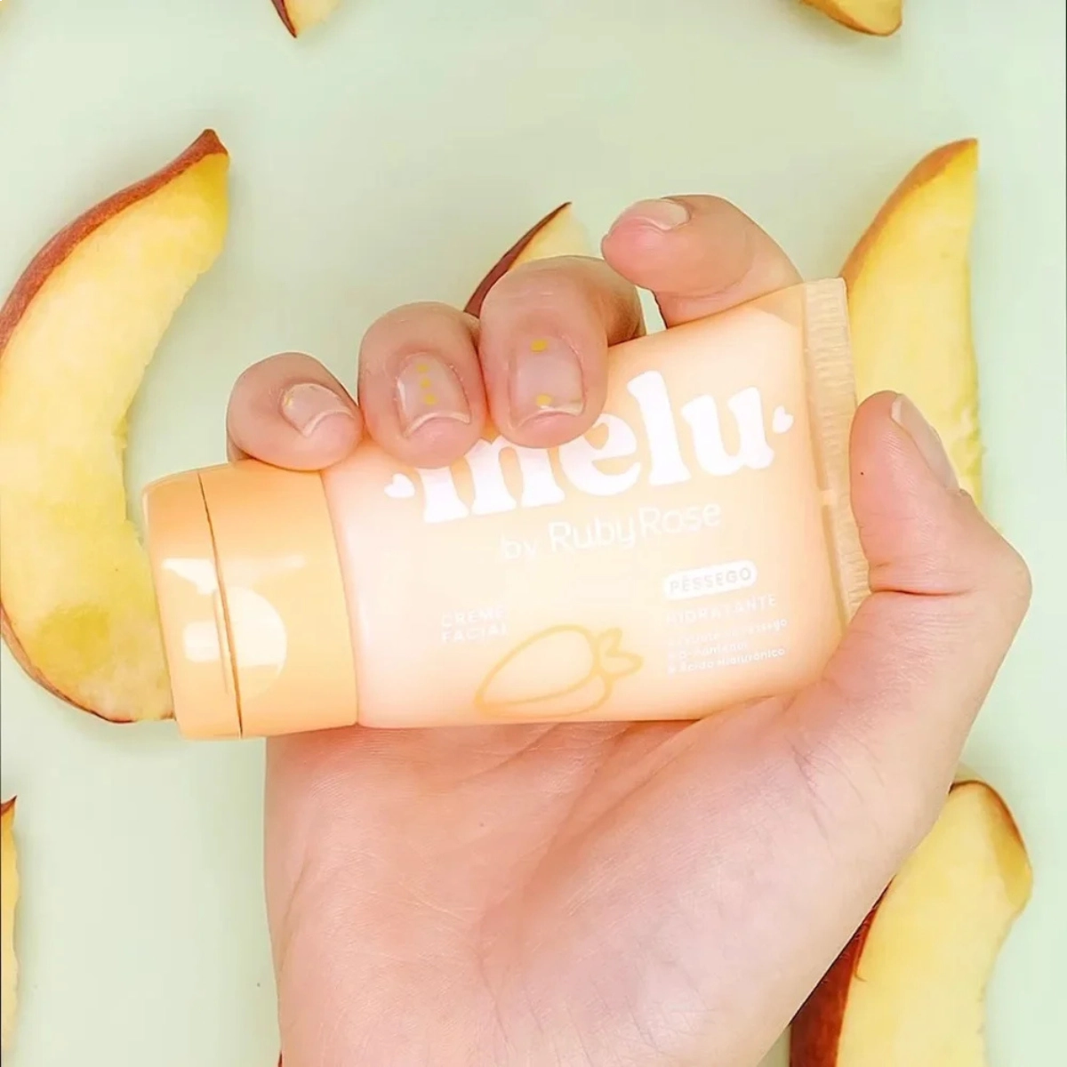 CREME FACIAL MELU BY RUBY ROSE HIDRATANTE DE PÊSSEGO 40G