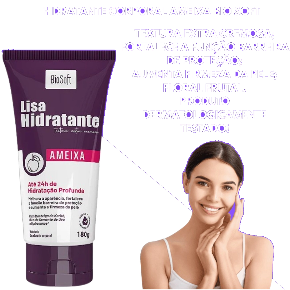 Creme Hidratante Corporal Ameixa Bio Soft