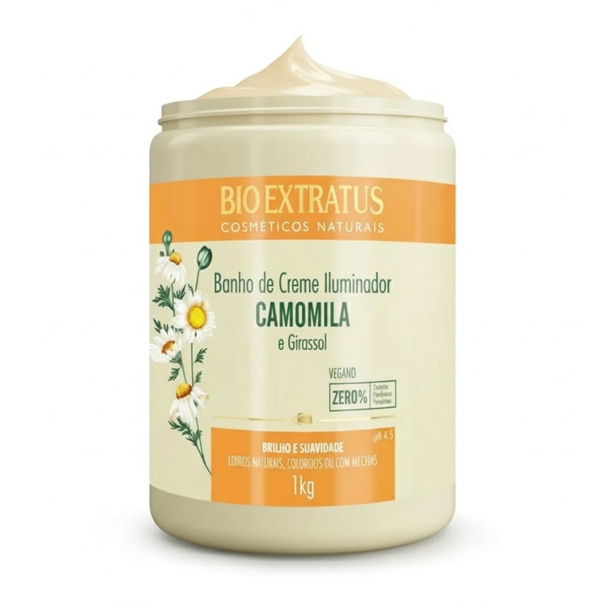 CREME ILUMINADOR CAMOMILA E GIRASSOL BIO EXTRATUS 1KG CREME ILUMINADOR CAMOMILA E GIRASSOL BIO EXTRATUS 1KG