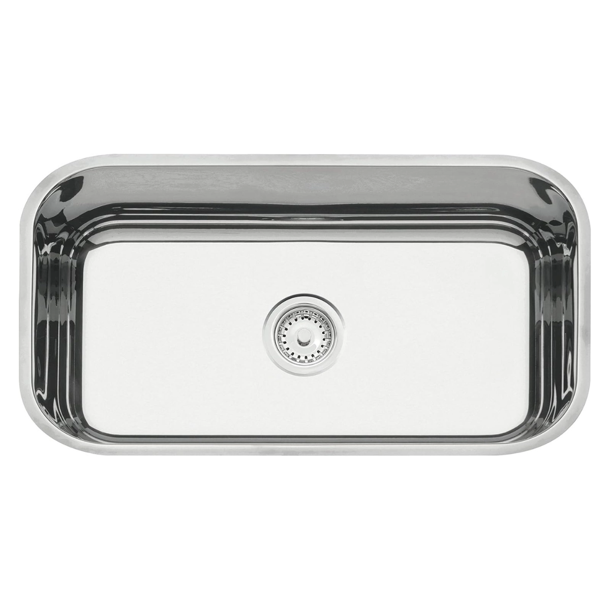 CUBA DE EMBUTIR LAVÍNIA 56 BL INOX TRAMONTINA ALTO BRILHO 56X34CM