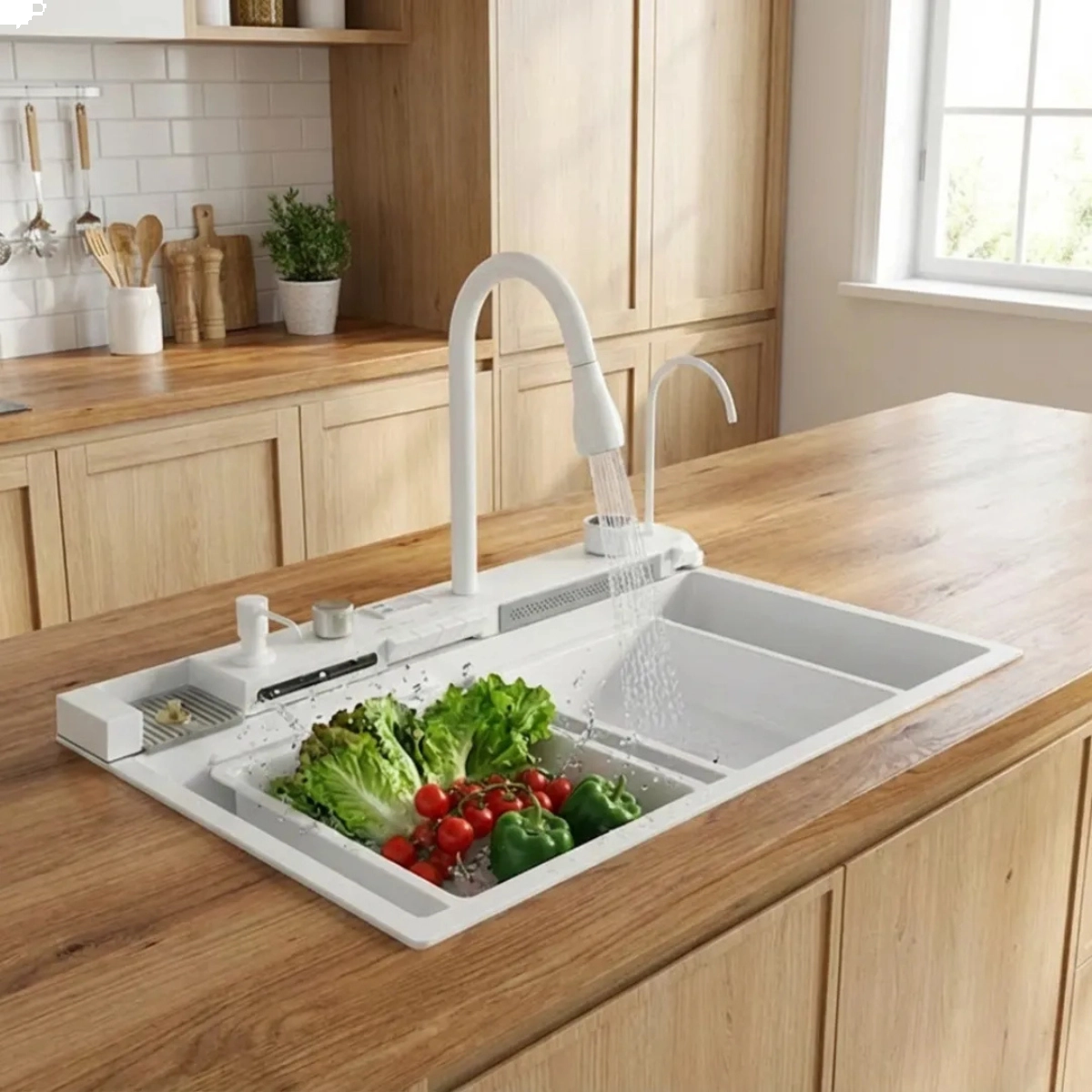 CUBA GOURMET INTELIGENTE MULTIFUNCIONAL BRANCA WAY 75X46X22CM KIT COMPLETO