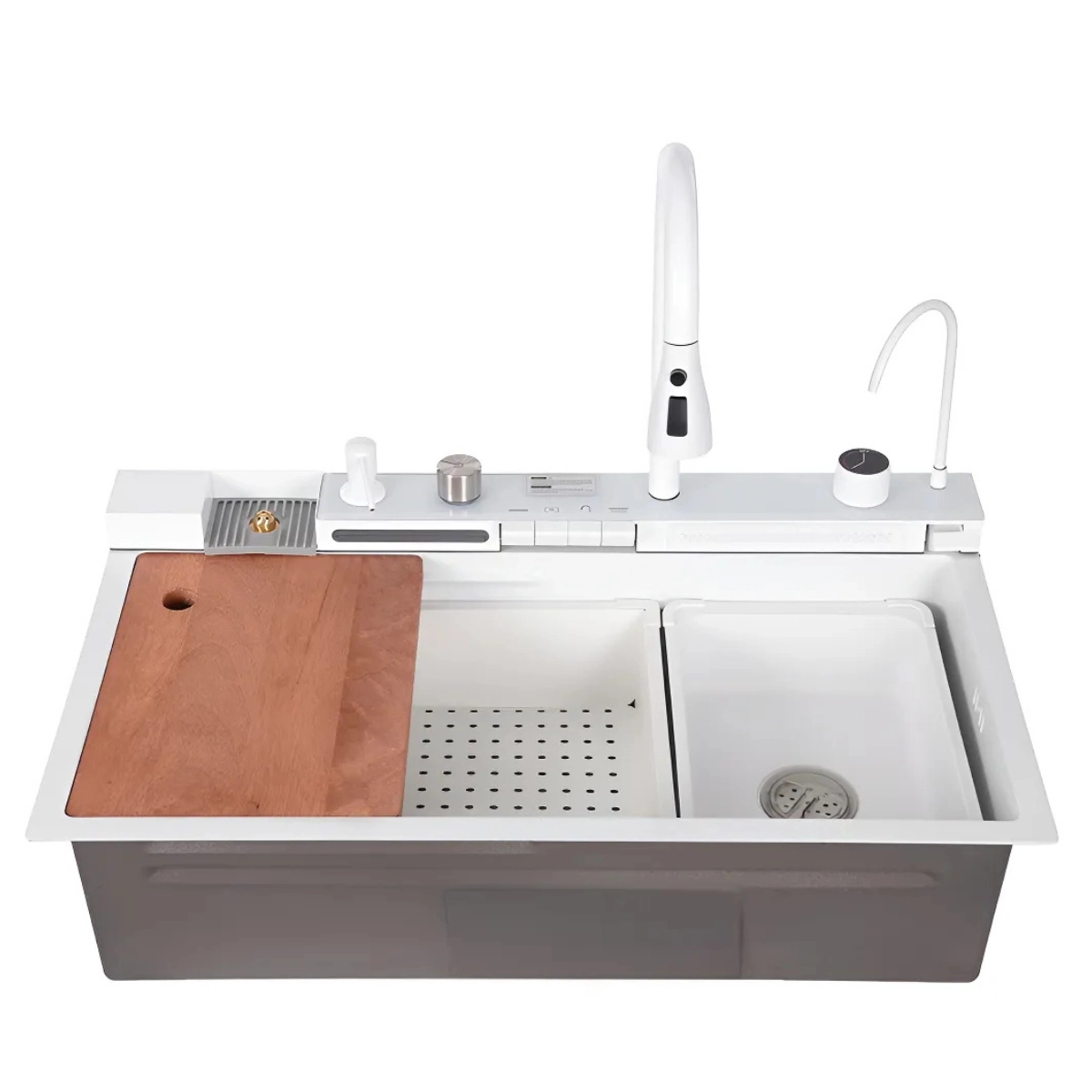 CUBA GOURMET INTELIGENTE MULTIFUNCIONAL BRANCA WAY 75X46X22CM KIT COMPLETO