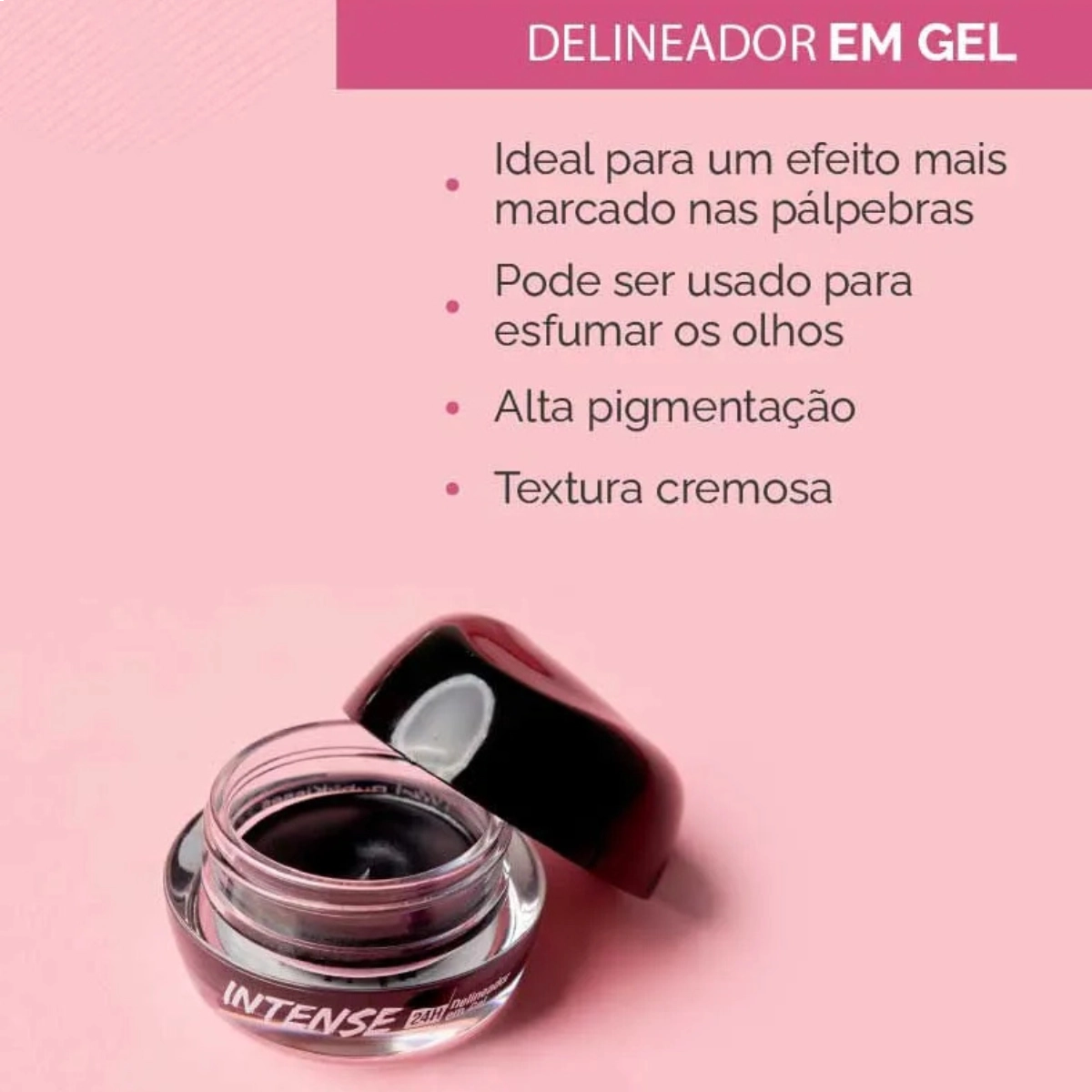 DELINEADOR EM GEL INTENSE 24H PRETO BLACKOUT RUBY KISSES DELINEADOR EM GEL INTENSE 24H PRETO BLACKOUT RUBY KISSES