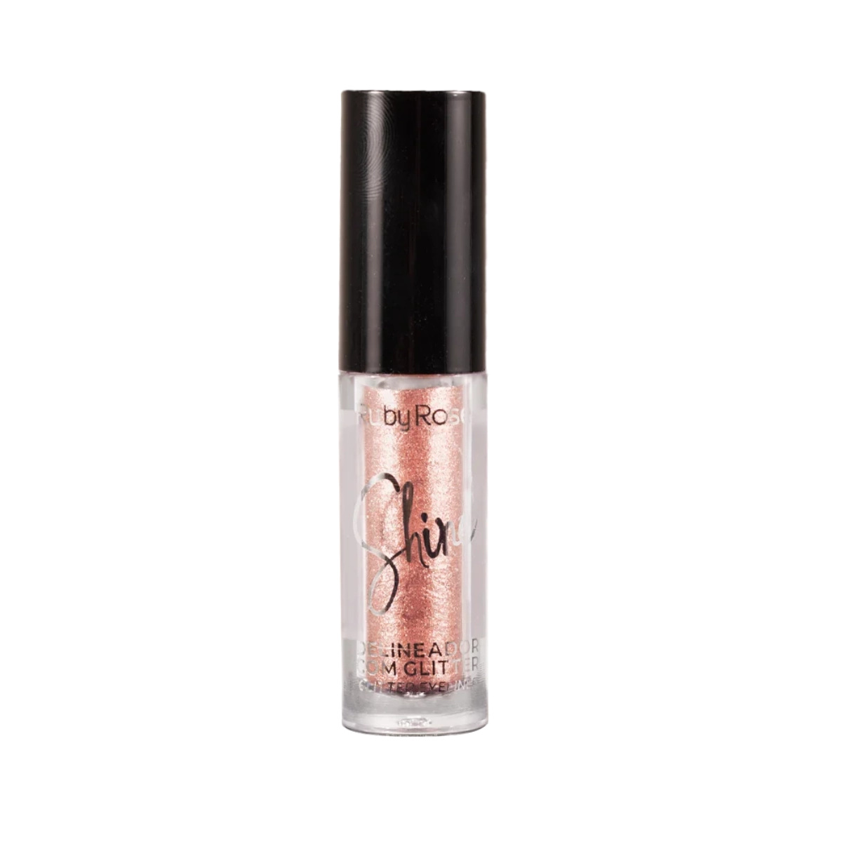 DELINIADOR COM GLITTER SHINE COPPER SPARK RUBY ROSE HB8416-6N 