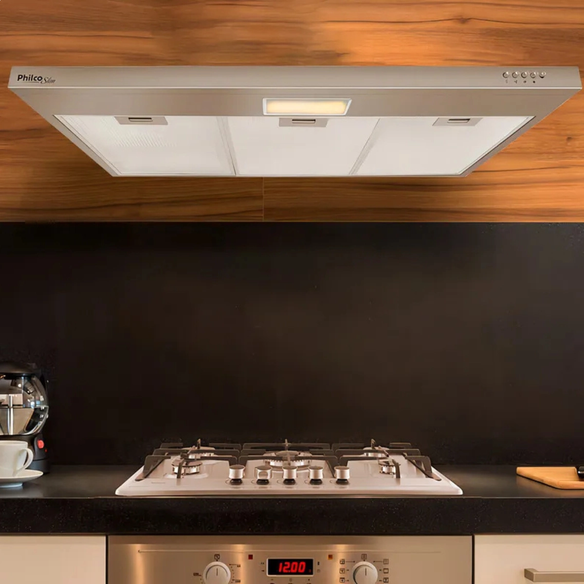 DEPURADOR E EXAUSTOR PHILCO SLIM 90CM 3 VELOCIDADES PRATEADO DEPURADOR E EXAUSTOR PHILCO SLIM 90CM 3 VELOCIDADES PRATEADO