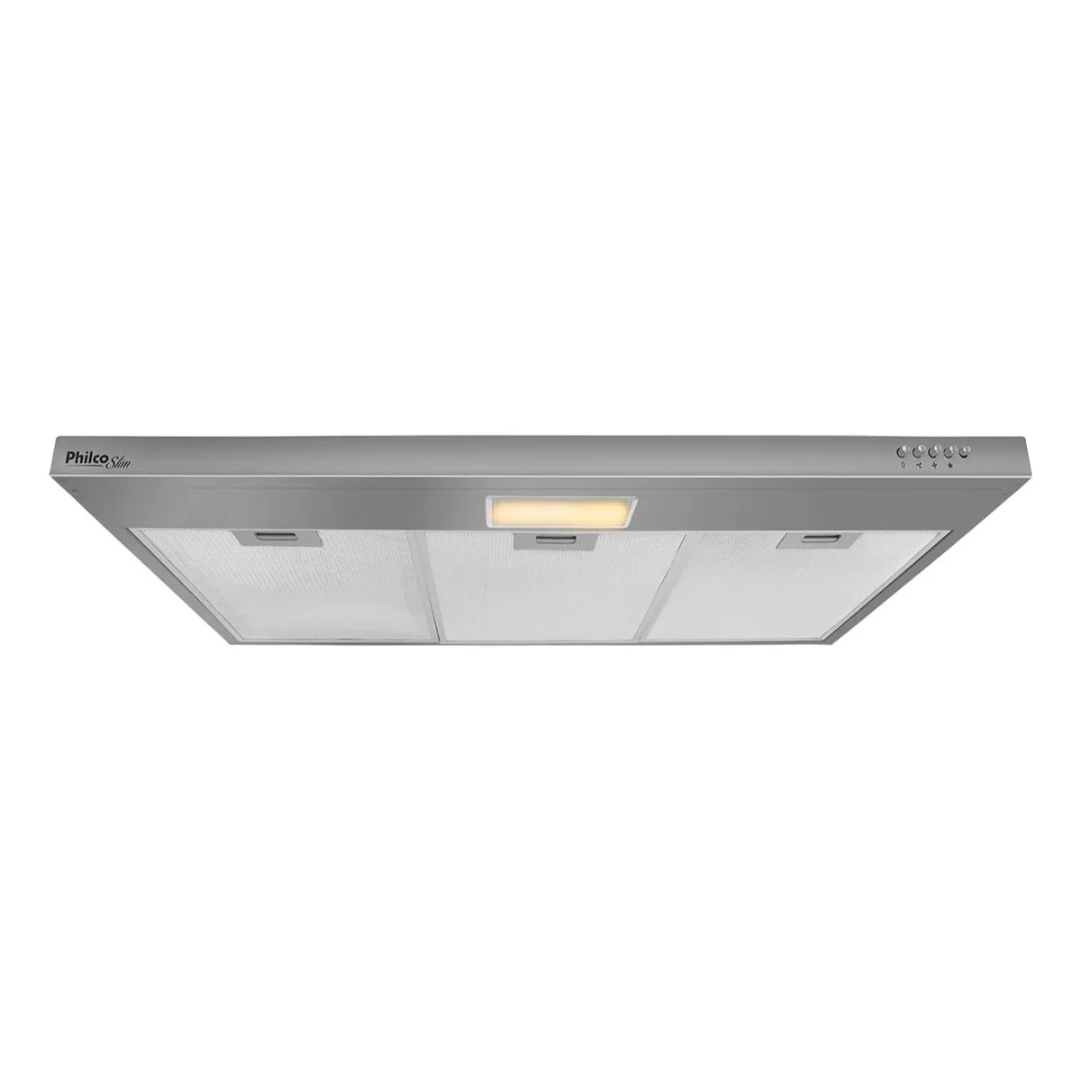 DEPURADOR E EXAUSTOR PHILCO SLIM 90CM 3 VELOCIDADES PRATEADO