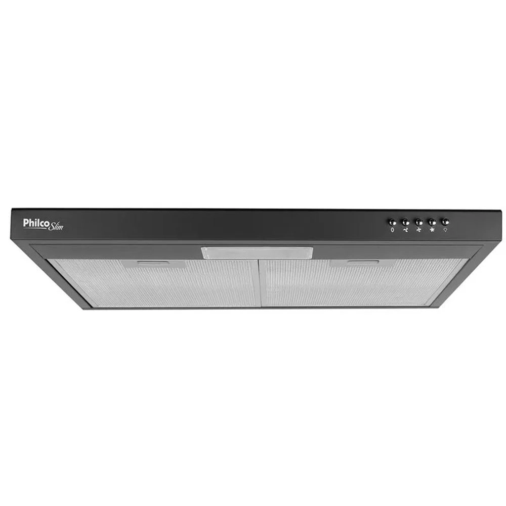 Depurador e Exaustor Slin Philco com 3 Velocidades 60 Cm Preto 127v