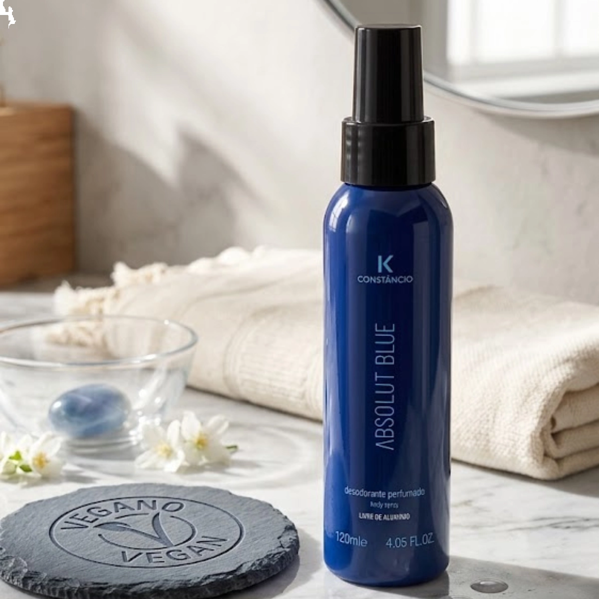 DESODORANTE PERFUMADO ABSOLUT BLUE K CONSTÂNCIO 120ML DESODORANTE PERFUMADO ABSOLUT BLUE K CONSTÂNCIO 120ML