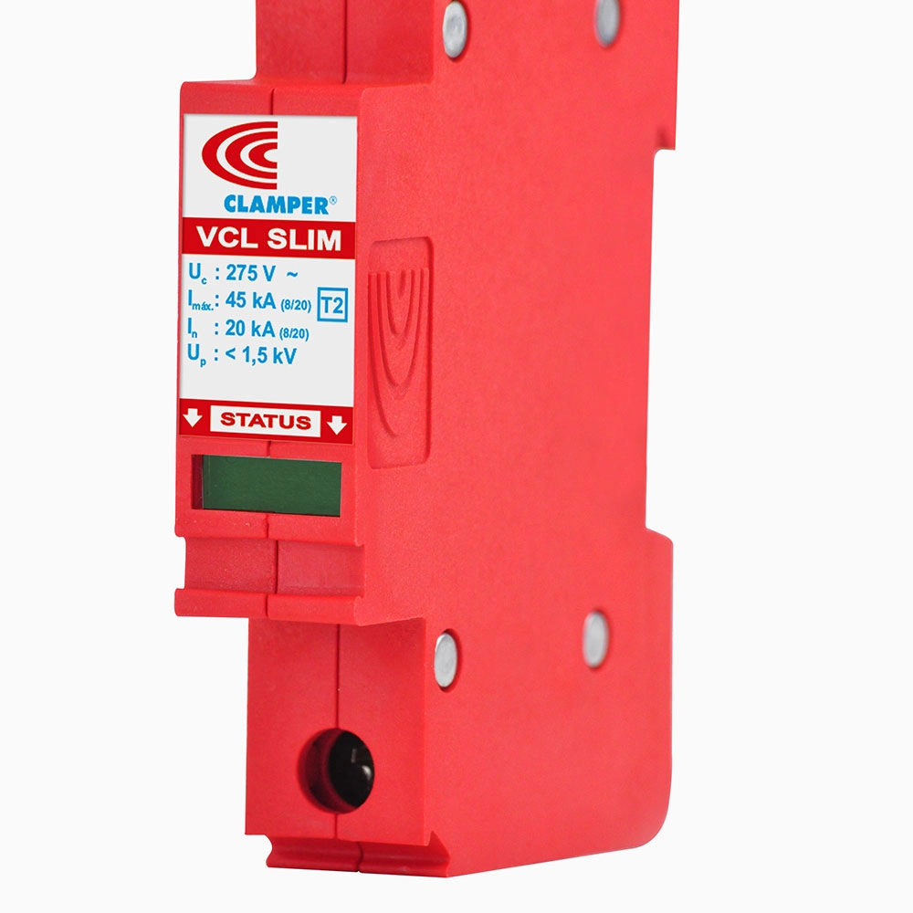 Dispositivo de Proteção contra Raios com Dps Clamper Front V 275v 45ka Vermelho