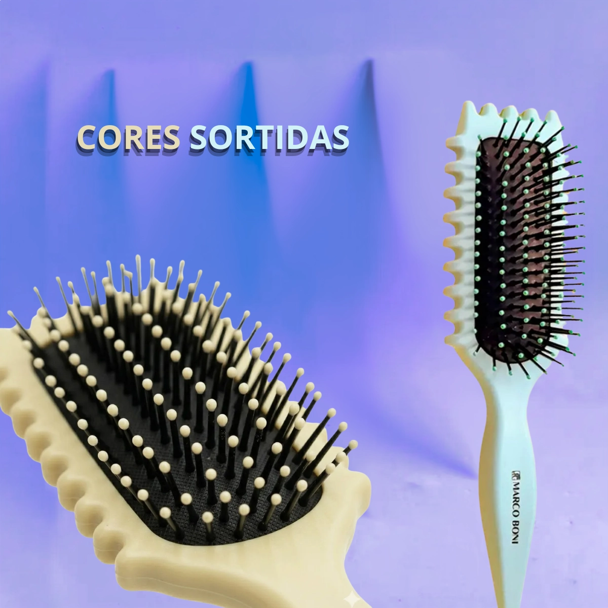 ESCOVA CURLY DEFINIDORA CERDAS ÚNICAS CORES SORTIDAS MARCO BONI ESCOVA CURLY DEFINIDORA CERDAS ÚNICAS CORES SORTIDAS MARCO BONI